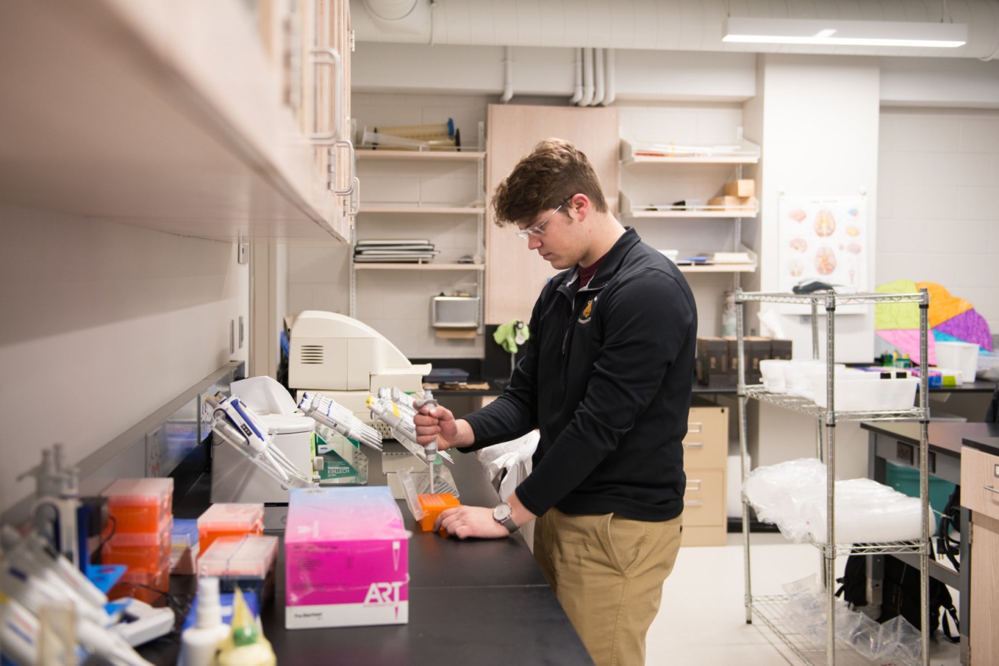 Kenneth David in ISC lab